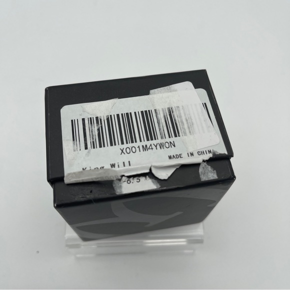 King Will 8mm TUNGSTEN CARBIDE Beveled Edge Comfort Fit Band RING - Size 6.5 - Picture 9 of 10